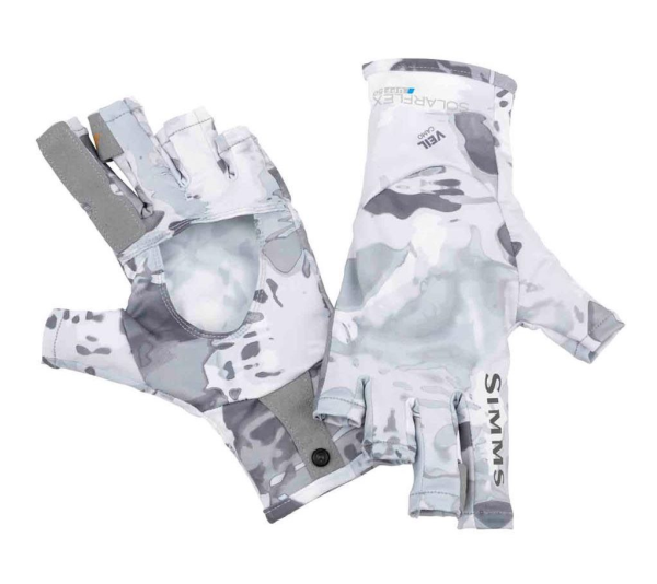Simms Solarflex Sunglove Cloud Camo Grey Simms Solarflex Sunglove Cloud Camo Grey